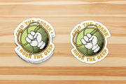 Retro Cartoon Hand Holding a Lure, a Branding & Logo Template by Judsart (Thumbnail 3 of 3)