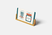 Table Tent Mockup, a Product Mockup by bimockup (Thumbnail 4 of 6)