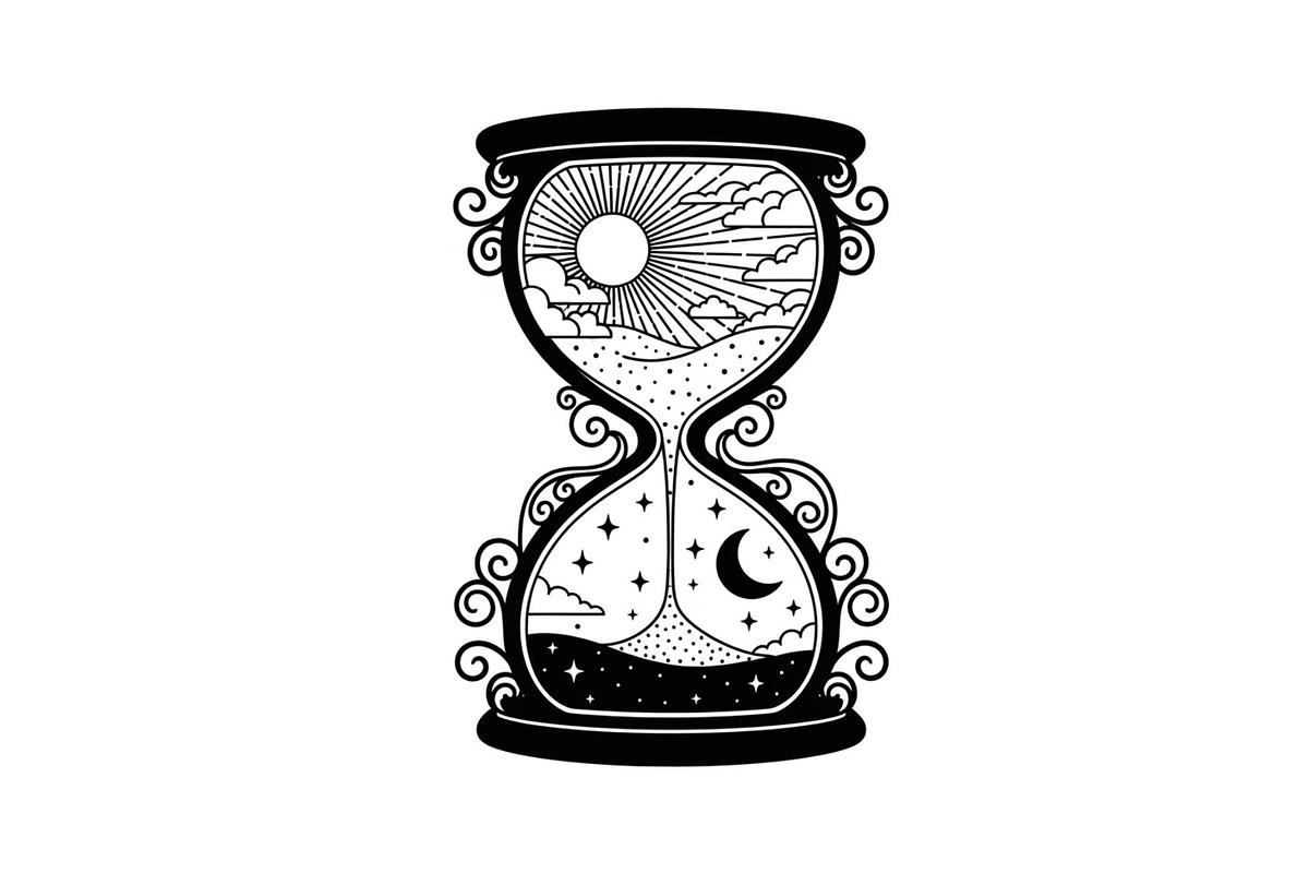 Celestial Sun Moon Hourglass Bundle, an Illustration by Gaye Art (Photo 29 of 31)