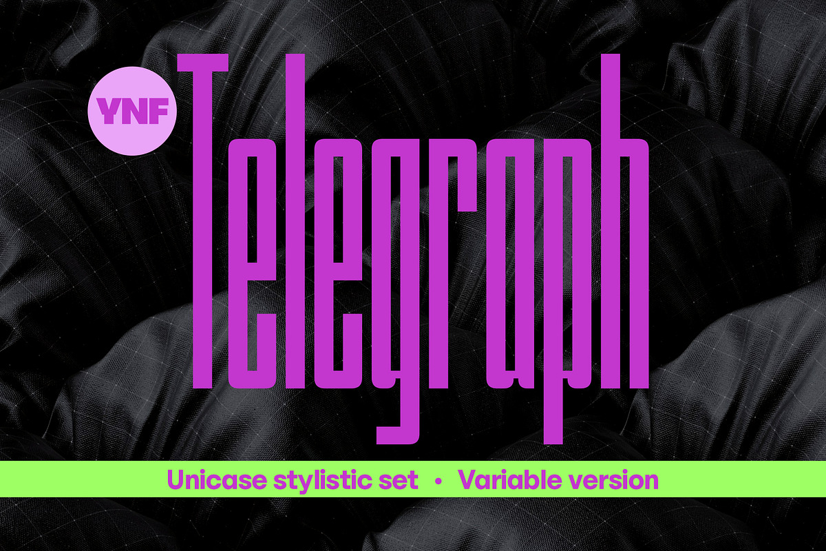 YNF Telegraph | Unicase sans serif, a Sans Serif Font by YNF (Photo 1 of 20)