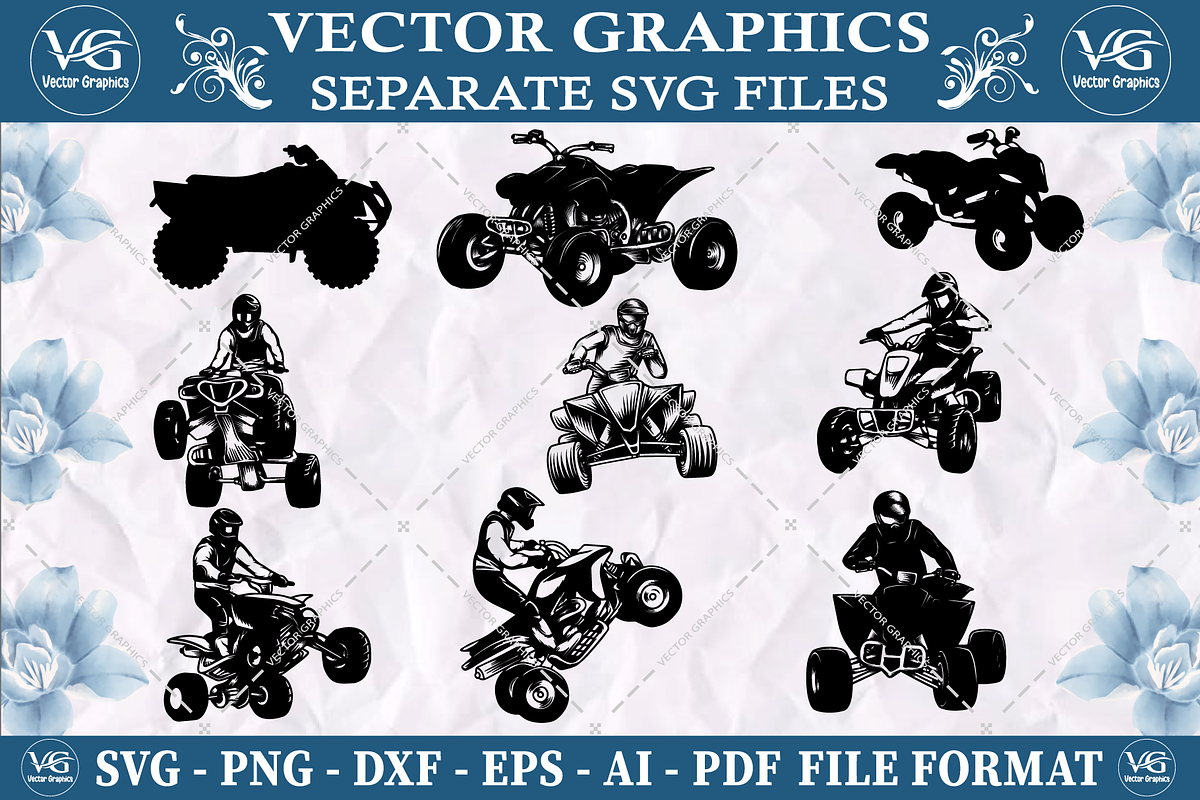 Quad Bike SVG design bundle, an Object Graphic by Vector Graphics