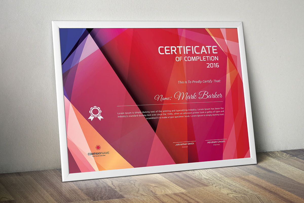 Certificate Word | PSD | AI, a Templates & Theme by Curve Design (Photo 3 of 3)