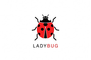 Minimal Red Ladybug, a Branding & Logo Template by Logocreative