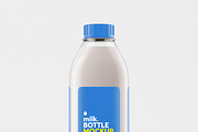 Realistic Milk Bottle Mock-up, a Print Template by Propex (Thumbnail 9 of 9)
