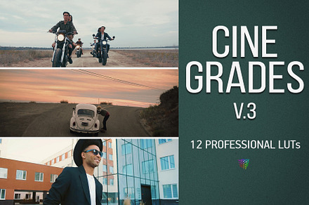 CineGrades LUTs v.3 – Cinematic LUTs, a Preset Add-On by CineMart