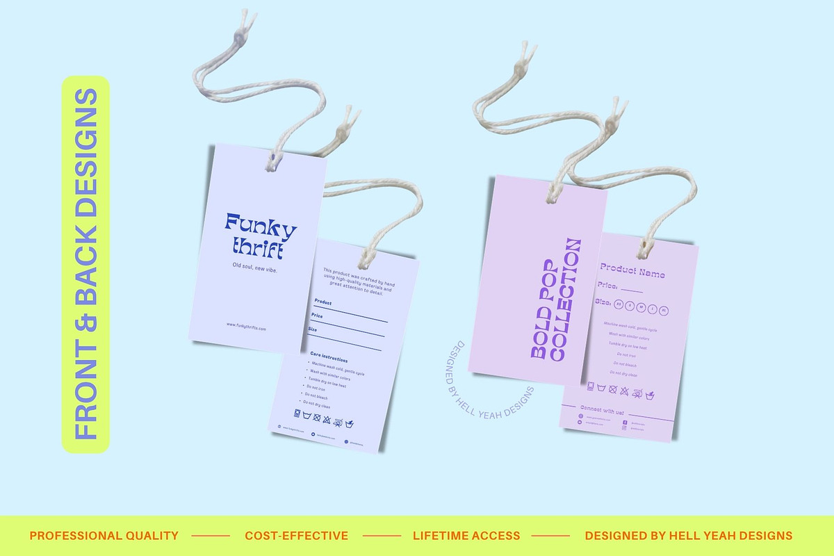 Funky Hang Tags Templates, a Card Template by Hell Yeah Designs (Photo 7 of 9)