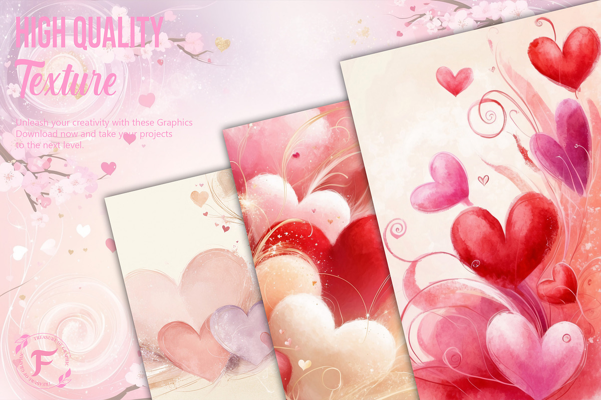 Valentine Digital Paper, a Background Graphic by Forhadx5 (Photo 2 of 13)