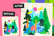 Illustration Brush Pack, a Brush Add-On by LydiahillIlustration (Thumbnail 8 of 9)