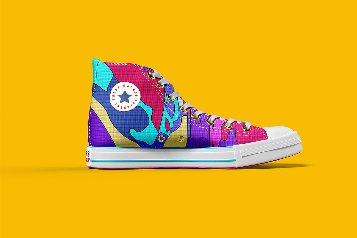 Sneakers Shoes Mockup - 9 views, a Packaging Mockup by Illusiongraphic (Photo 2 of 28)
