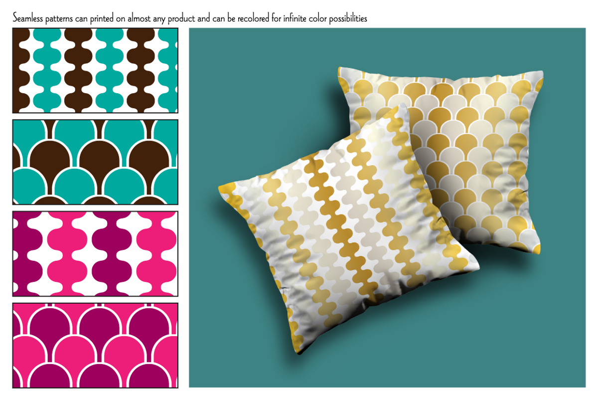 Silver & Gold Seamless Patterns preview 2