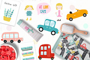 Girls love cars and plants, a Decorative Illustration by Viktoria Siarova (Thumbnail 2 of 7)