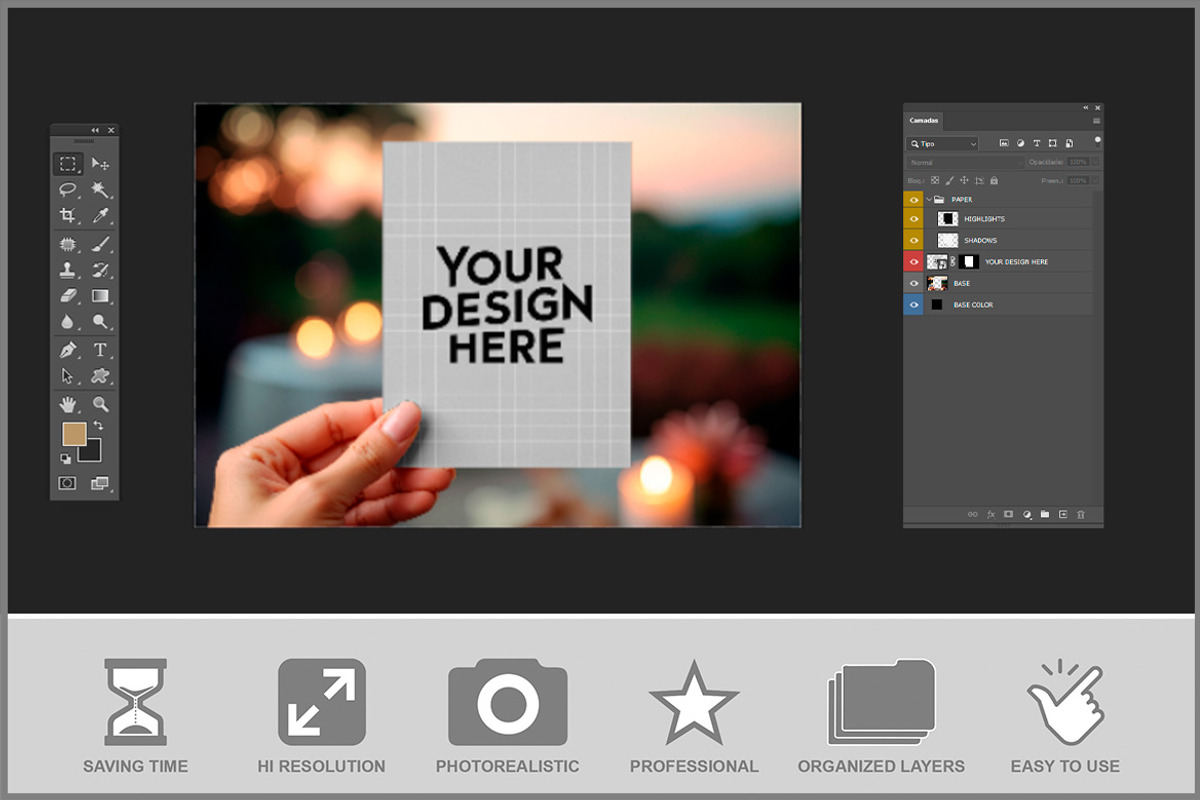 Save The Date Card PSD, a Product Mockup by Bruno's Shop (Photo 2 of 3)