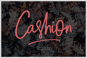 Cashion Script, a Script Font by Emtheen Std.