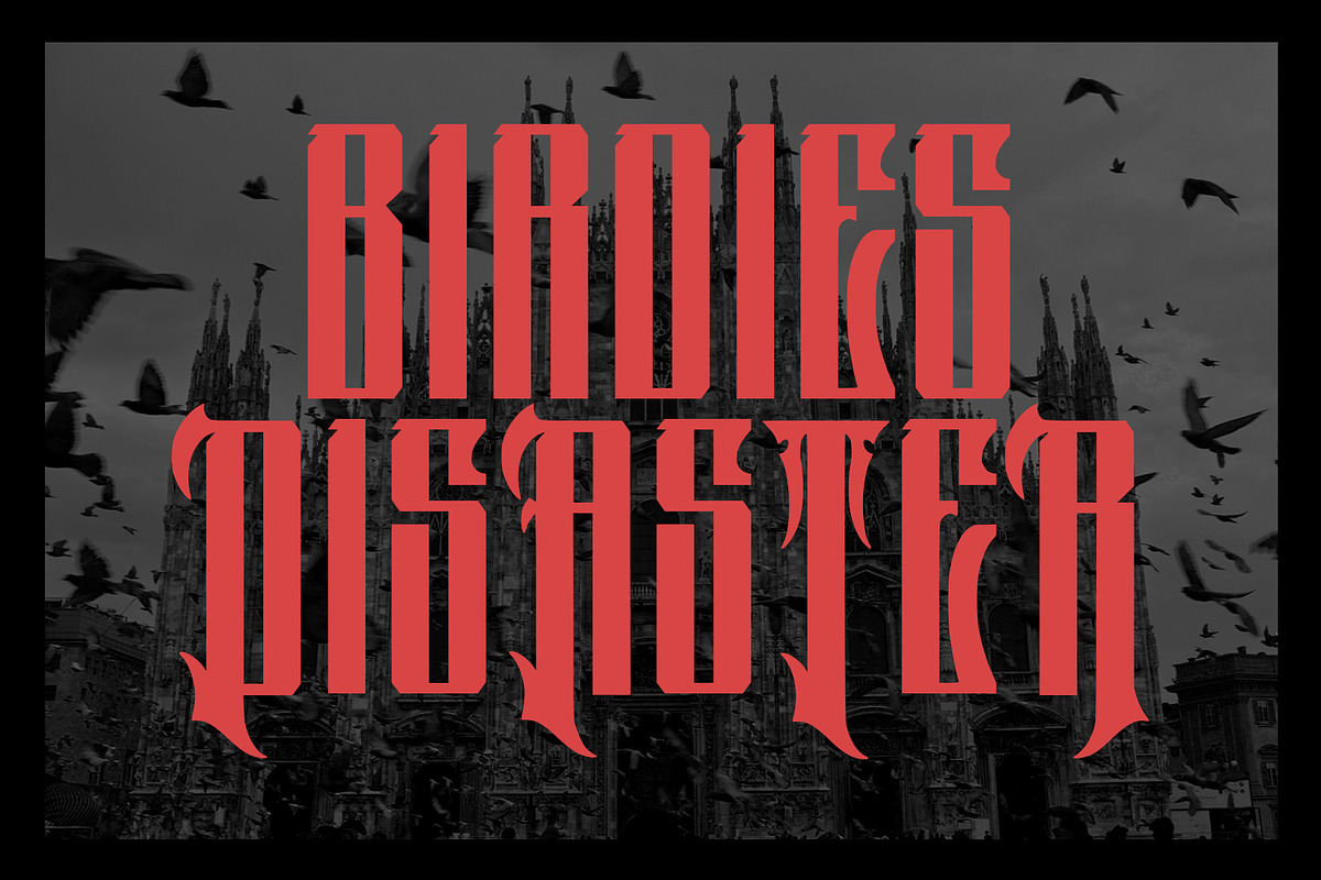 Murvhiz Blackletter Display Font, a Blackletter Font by Maulana Creative (Photo 4 of 7)