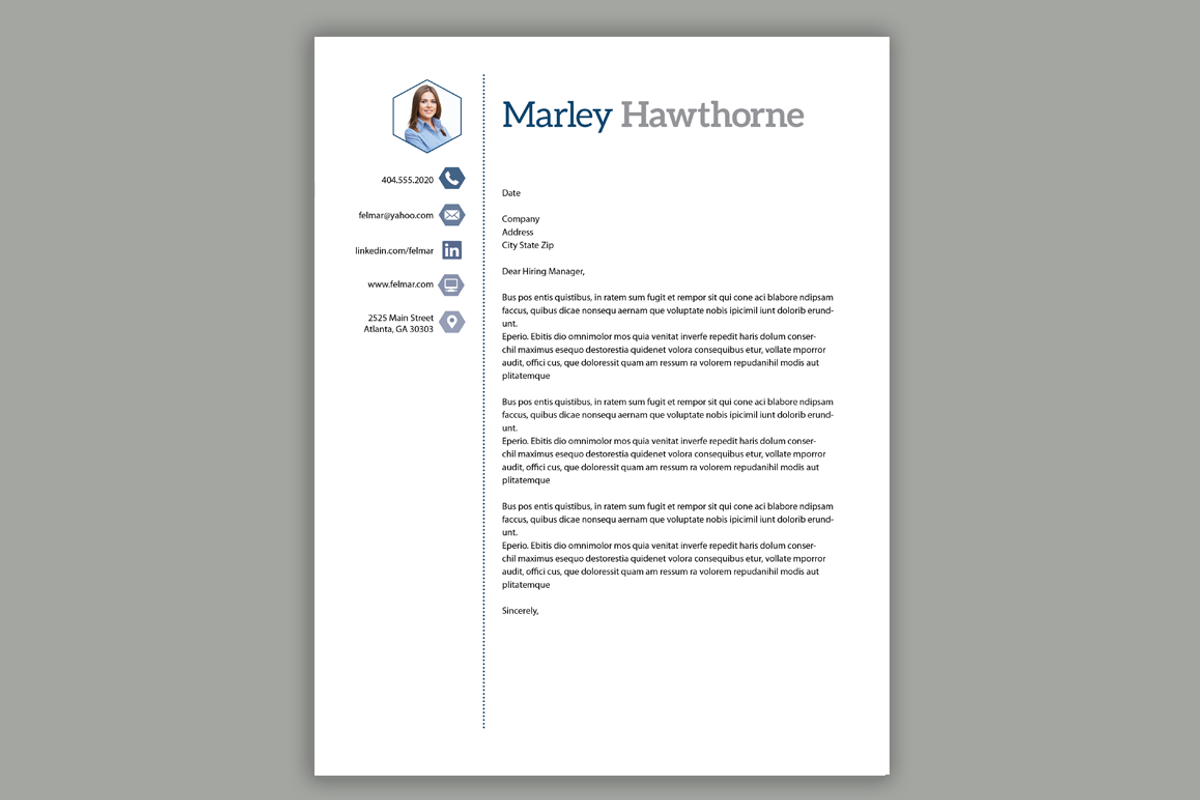 Photo Resume Package + Social Media, a Resume Template by Scribbled Napkin Design (Photo 4 of 4)