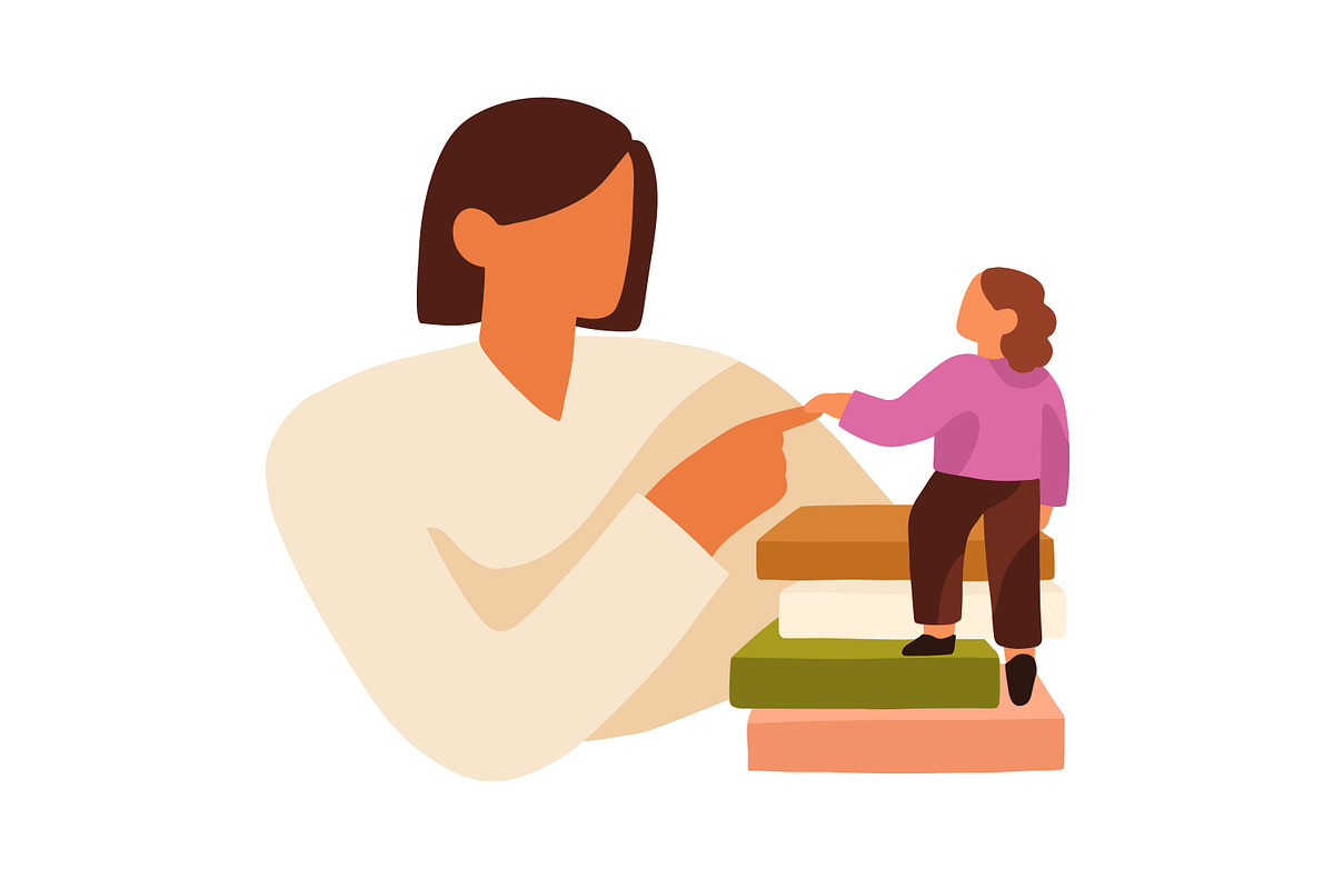Teachers with kid students set, an Education Illustration by Good Studio (Photo 3 of 6)