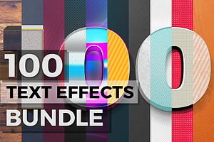 100 Text Effects Bonus Items