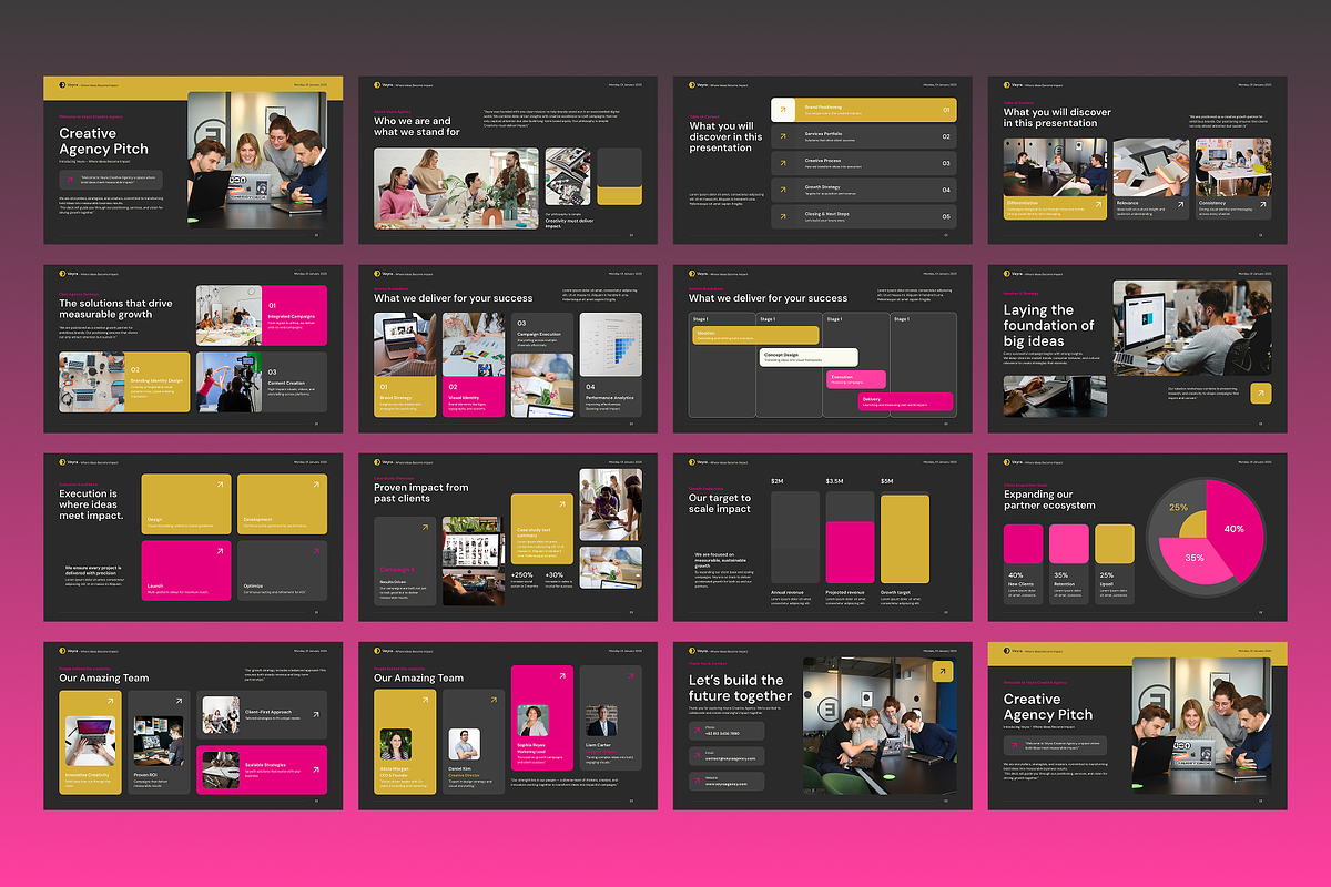 Veyra - Creative Agency Pitch Deck preview 3