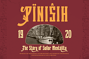 Quzirah – Retro Condensed Font, a Serif Font by twinstd (Thumbnail 3 of 13)