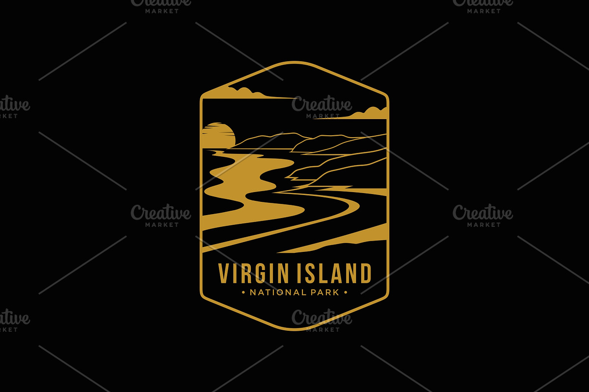 Virgin Islands National Park logo, a Branding & Logo Template by swarnstudio