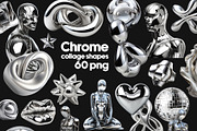 Chrome 3D Design Collection, a Graphic by LarysaZabrotskaya (Thumbnail 5 of 12)