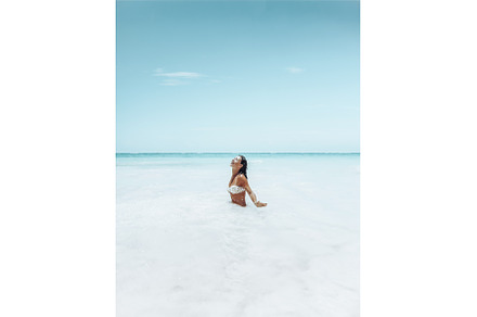 Woman on Paradise Beach, a Holiday Photo by Anna Om