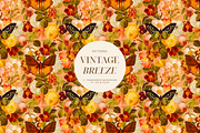 Vintage Breeze Floral Collage Art, a Decorative Illustration by Eclectic Anthology (Thumbnail 9 of 10)