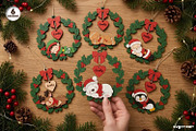 Personalized Christmas Ornaments SVG, a Decorative Illustration by svgocean (Thumbnail 1 of 14)