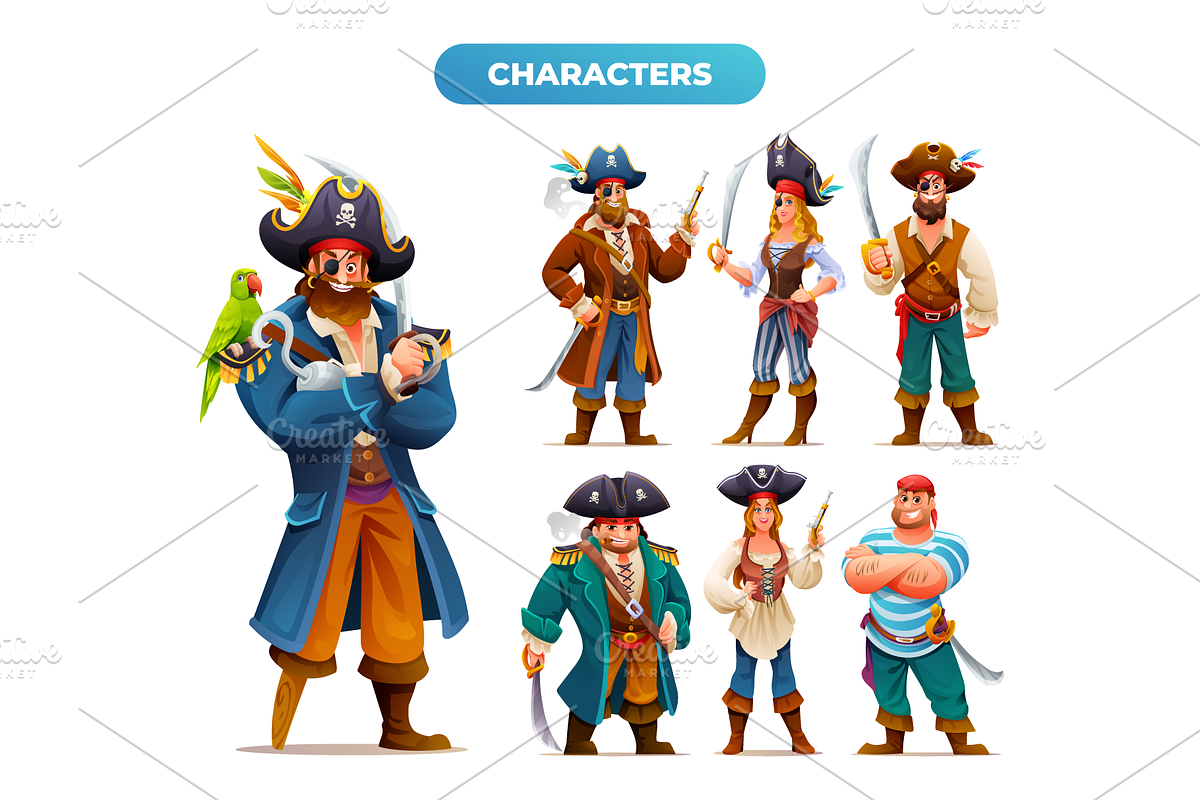 Pirate Collection, a Person Illustration by YG Studio (Photo 2 of 6)