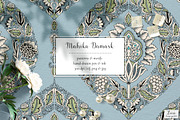 Mahika Damask Pattern & Motifs, a Pattern Graphic by Zeesi Design Garden (Thumbnail 1 of 11)