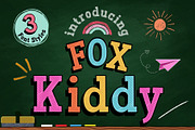 Fox Kiddy : 3 Font Styles, a Handwritten Font by Fox7 By Rattana (Thumbnail 1 of 13)