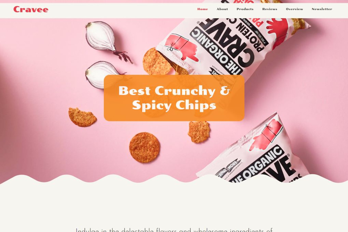 Cravee – Tailwind CSS Landing Page, a HTML Template by TemplatesJungle (Photo 2 of 2)