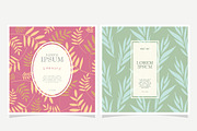 Floral background and Label Design, a Pattern Graphic by Rejoice Creative Assets (Thumbnail 3 of 6)