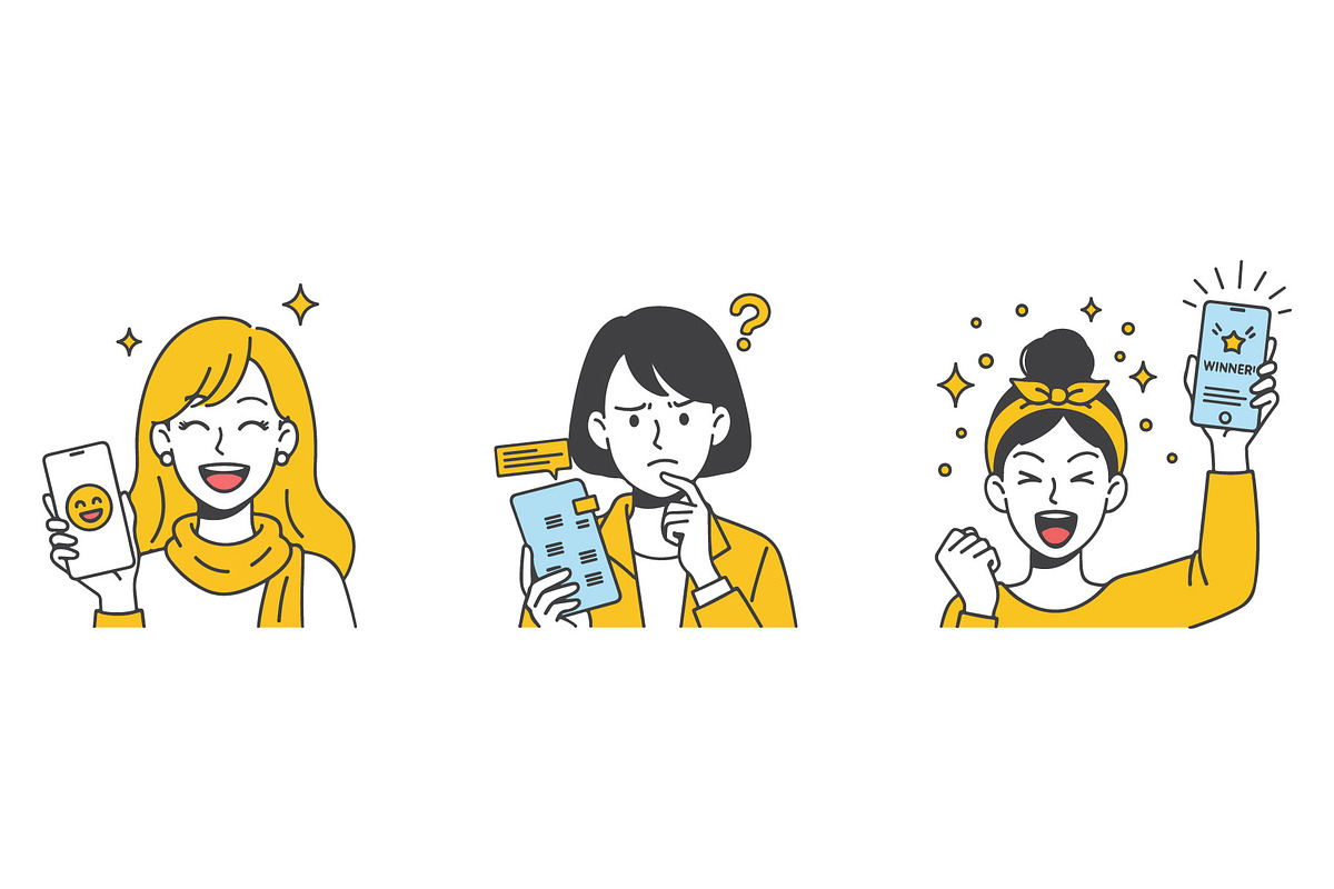 Women's Emotional Journey, a Person Illustration by MkStudio