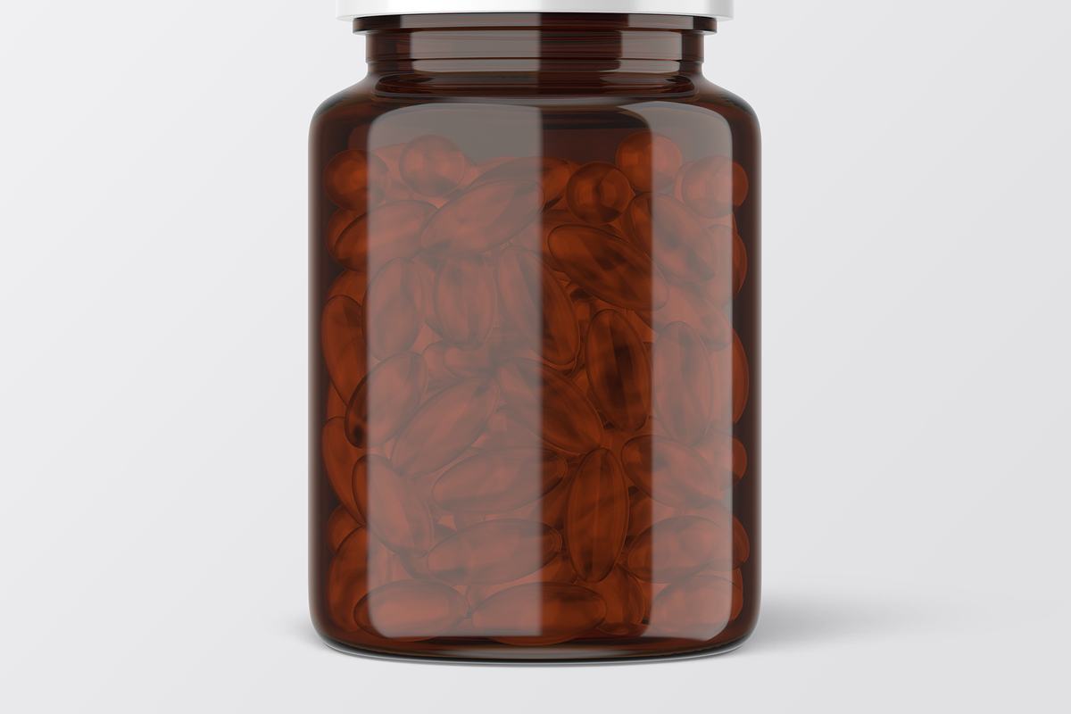 Mini Pill Bottle Mockup with Cap, a Cups & Container Mockup by Mockupdaddy (Photo 16 of 27)