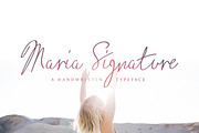 Maria Signature - Handwritten Font, a Script Font by Medialoot (Thumbnail 1 of 5)