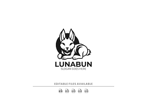 Minimalist Silhouette Bunny Logo, a Branding & Logo Template by Artnivora.Std