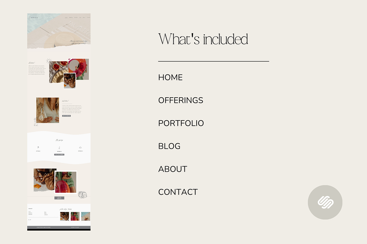 Waves Squarespace 7.1 Template, a Squarespace Template by Beliveart (Photo 5 of 5)