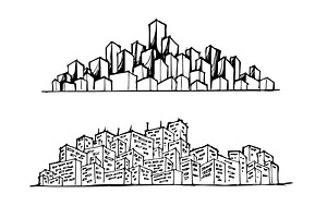 32 Doodle Cityscape