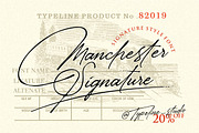 Manchester Signature Classy- 20% OFF, a Handwritten Font by typeline studio (Thumbnail 11 of 11)