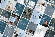 Blue Business Instagram Templates, a Social Media Template by CanvaTemplateClubCo (Thumbnail 1 of 9)