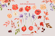 Poppy Sunset Wildflowers Watercolor, a Seasonal Illustration by Catch the Dream Art (Thumbnail 7 of 10)
