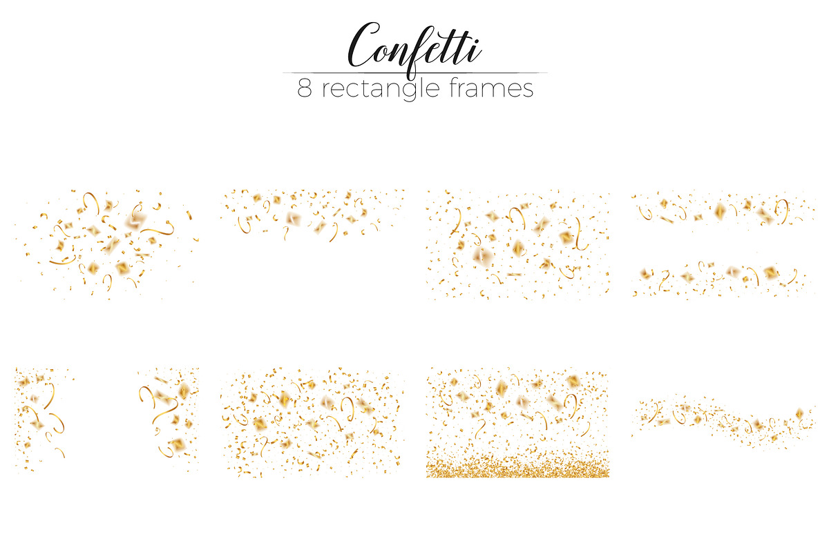 Gold confetti overlays, a Background Graphic by Max Letters (Photo 7 of 8)
