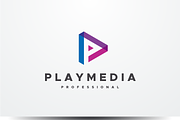 Play Media - Letter P Logo, a Branding & Logo Template by yopie (Thumbnail 1 of 3)