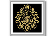 Damask Vector Oriental Pattern, a Decorative Illustration by FineArtStudio (Thumbnail 2 of 3)