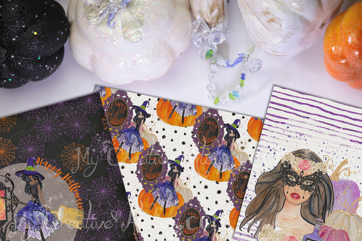 Halloween Digital Paper, a Pattern Graphic by My Creative Atelier (Photo 3 of 5)