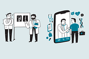 Hand-drawn Vector healthcare Set, a Healthcare Illustration by Huza Studio (Thumbnail 3 of 10)