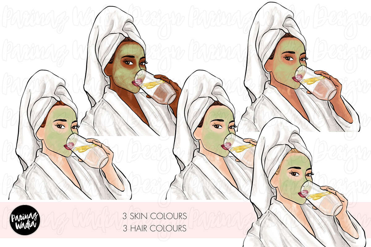 That Girl Clipart Bundle, a Healthcare Illustration by Parinaz Wadia Design (Photo 7 of 10)