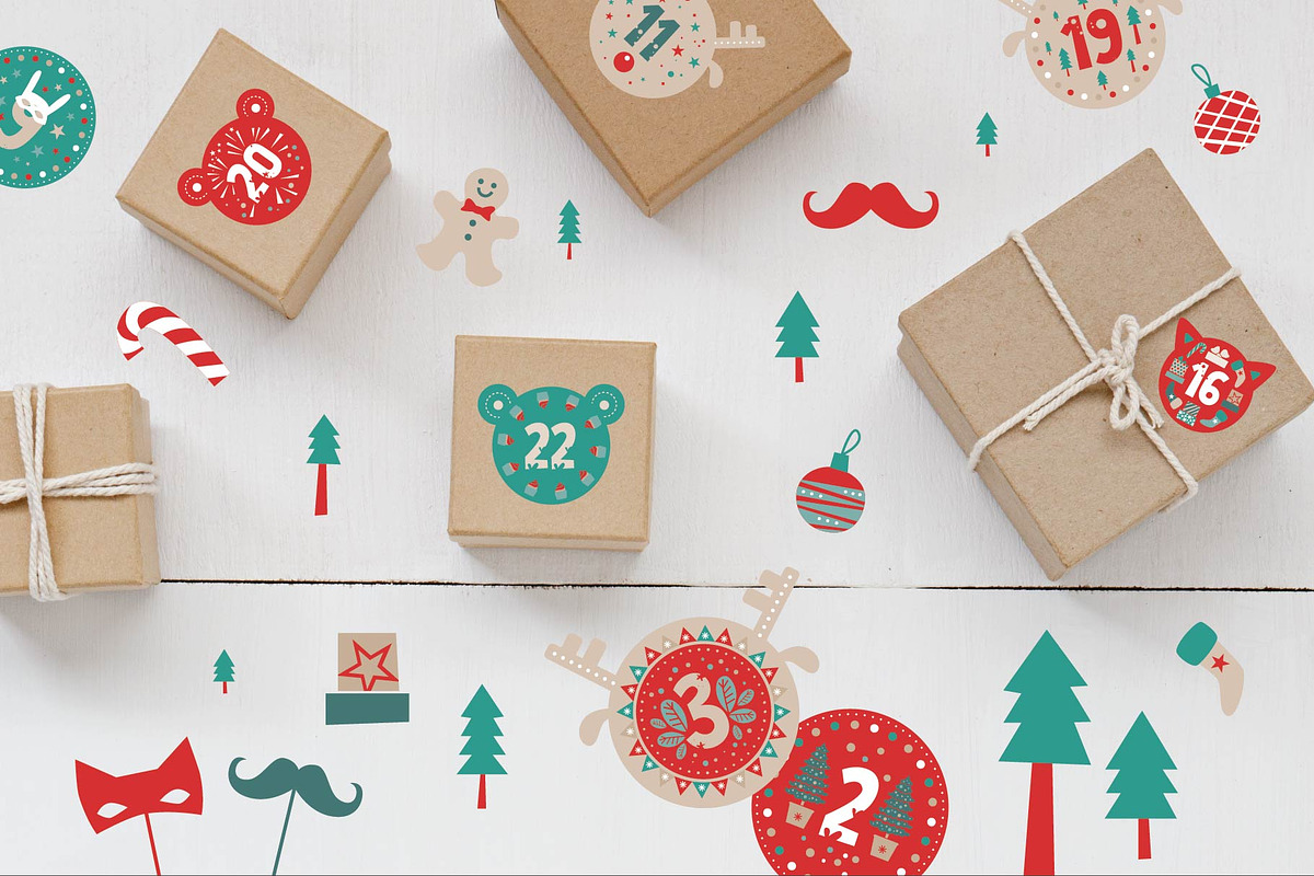 Christmas Advent Calendar, an Object Graphic by Maru_art (Photo 3 of 4)