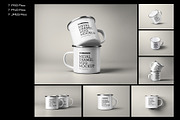 7 Mockups of Enamel Metal Mug, a Cups & Container Mockup by Grow Design Craft Studio (Thumbnail 8 of 8)
